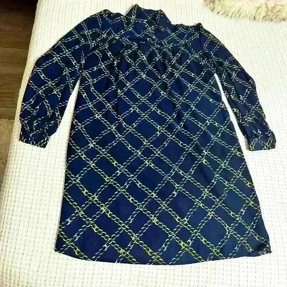 Who What Wear Womens High Neck Button Dress